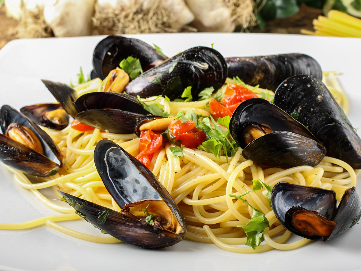 Milovníci mořských plodů určitě ochutnají spaghetti con le cozze