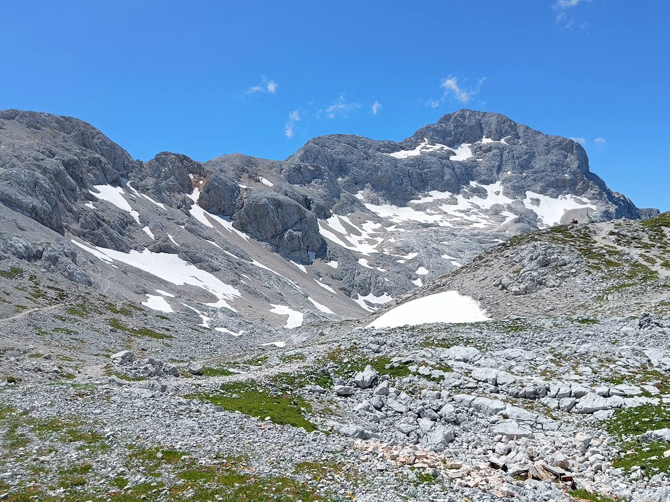 Pohled na Triglav ze severovýchodní strany