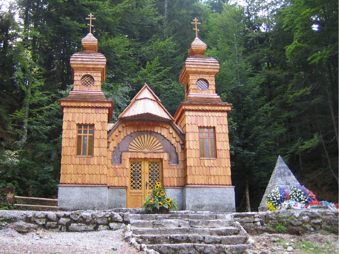 Ruská kaple postavená ruskými zajatci za 1. světové války