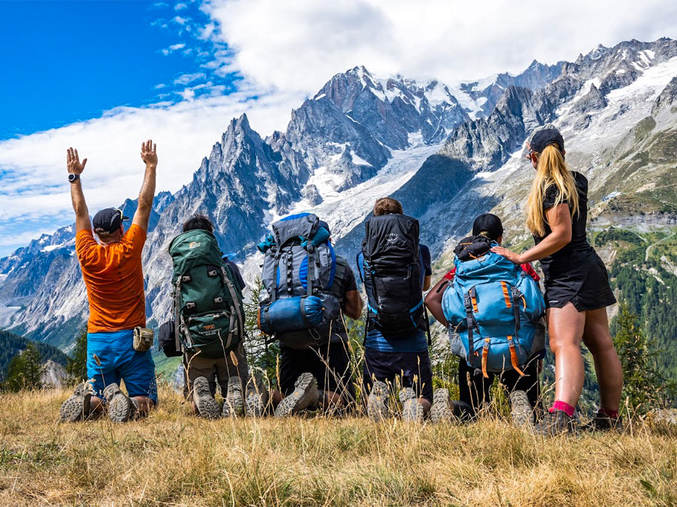 Krosny jsou potřebnou součástí výbavy na treku Tour du Mont Blanc