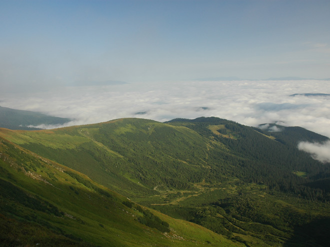 Černohorský masív -  nejvyšší hřeben celé Ukrajiny