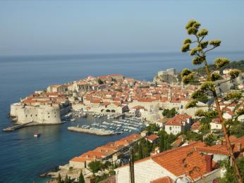 Pohled na přístav v Dubrovniku