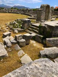 Pozůstatky starého sídla římských císařů Salona stojí nedaleko Splitu