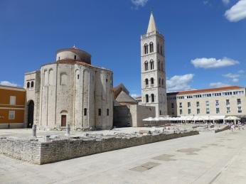 Specifický půdorys kostela sv. Donata dělá město Zadar nezaměnitelným 
