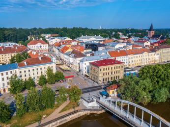 Výhled na druhé největší estonské město Tartu
