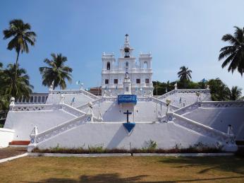 Křesťanský kostel ve státě Goa, bývalé portugalské kolonii