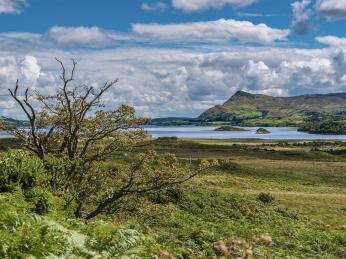 Národní park&nbsp;Connemara zahrnuje jezera, pohoří i&nbsp;slatiny