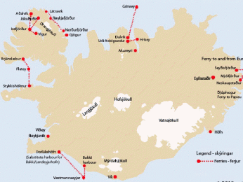 Mapa vnitrostátních trajektů