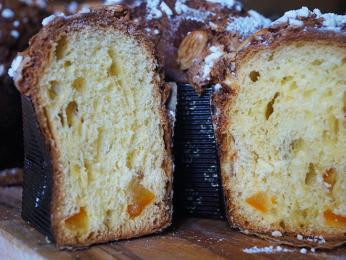 Torta Colomba, italská velikonoční bábovka s kandovaným pomerančem