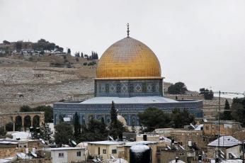 Nejkrásnější jeruzalémská mešita Chrám skály (Qubbat as-Sachra)