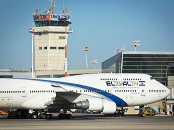 Dopravní letadlo izraelské společnosti El Al na Ben Gurionově letišti