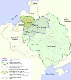 Obměna hranic Litvy v průběhu staletí