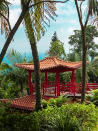 Zákoutí tropické zahrady Monte Palace v&nbsp;japonském stylu