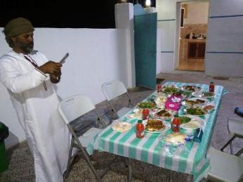 Večeře v penzionu v Ras al Hadd