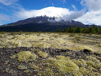 Vulkán Osorno v jižním Chile