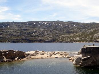 Pohoří Serra da Estrella - jediné místo, kde se v Portugalsku vyskytuje sníh