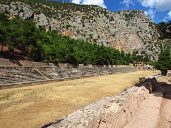 Stadion v Delfách je nejzachovalejší v Řecku