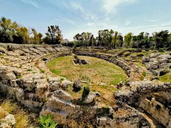 Římský amfiteátr se používal např. ke gladiátorským hrám