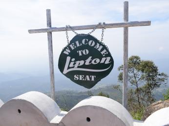 Místo zvané Lipton seat je obklopené nekonečnými čajovými plantážemi