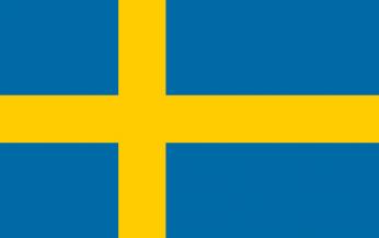 Dnešní podoba švédské vlajky