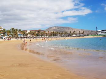 Počasí na jižním pobřeží Tenerife je stabilní a slunečné