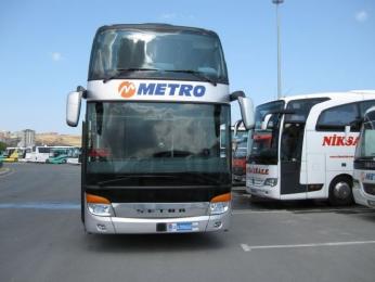 Dálkové autobusy firmy Metro, největšího dopravce v Turecku