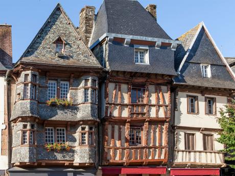 Původní bretaňské hrázděné domky