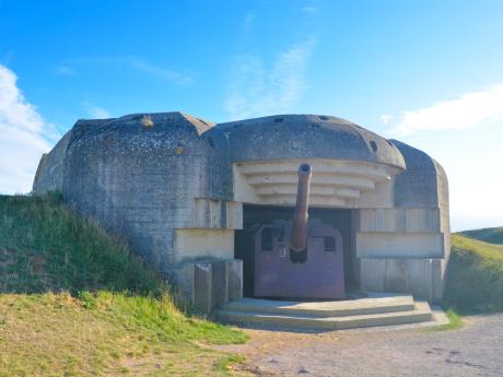 Dělostřelecká baterie v Longues sur Mer