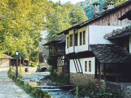 Tradiční domy ve skanzenu v Etăru