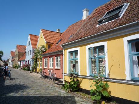 Barevné domky Ærøskøbingu