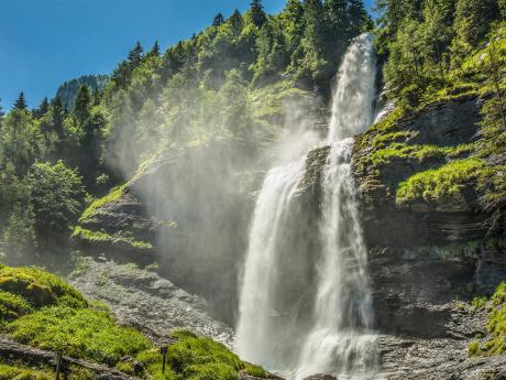 Vodopád Cascade du Rouget ve francouzském Savojsku
