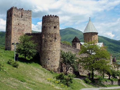 Gruzínský hrad Ananuri