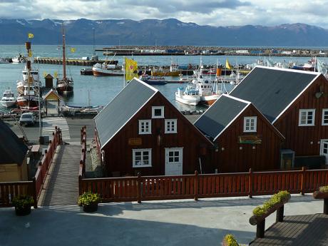 Přístavní městečko Húsavík je místem prvního trvalého osídlení Islandu