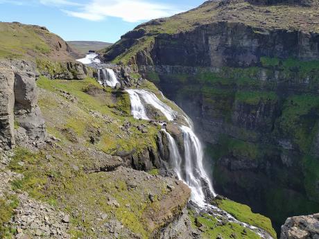 Glymur, druhý nejvyšší vodopád Islandu