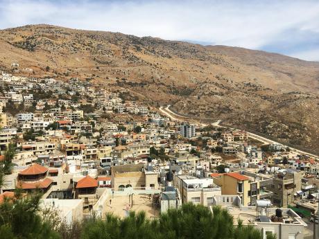 Městečko Majdal Shams na severu Izraele, kde se koncentrují místní Drúzové