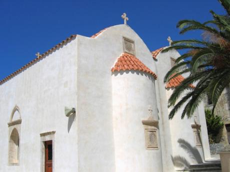 Stále činný krétský klášter Moni Preveli