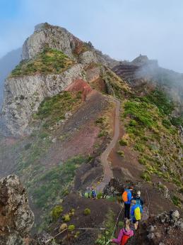 Cesta za výhledy na vrchol Pico Ruivo