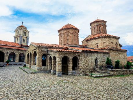 Klášter Sveti Naum nese prvky byzantské architektury
