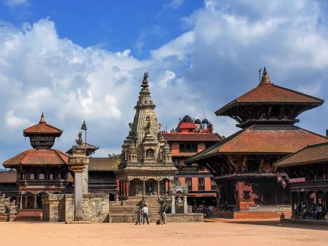 Hinduistický chrám Chyasi Deval Krishna na náměstí Durbar v Patanu