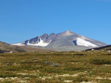 2 286 m vysoká hora Snøhetta je nejvyšší horou Norska mimo masivu Jotunheimenu