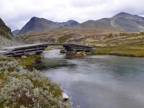 Krajina v národním parku Rondane