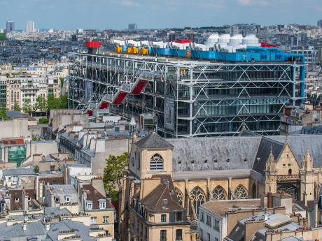Moderní kulturní centrum a muzeum Centre Pompidou