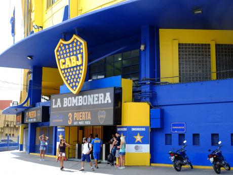 Stadion Boca Juniors, nejznámějšího fotbalového klubu v Argentině