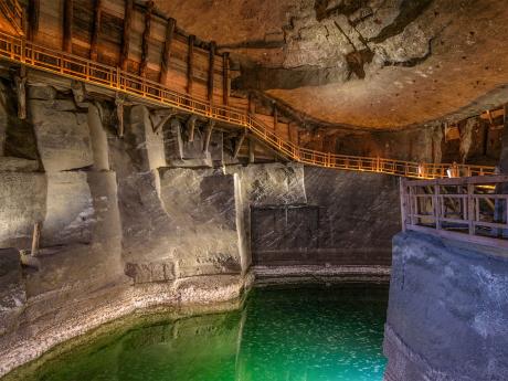 Solné jezero v dole Wieliczka