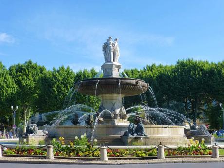 Jedna z mnohých fontán v Aix-en-Provence