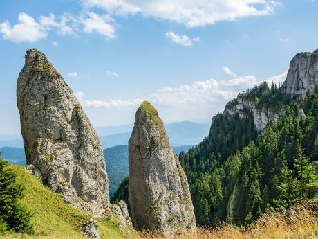 Sloupovité skalnaté útvary v pohoří Ceahlău