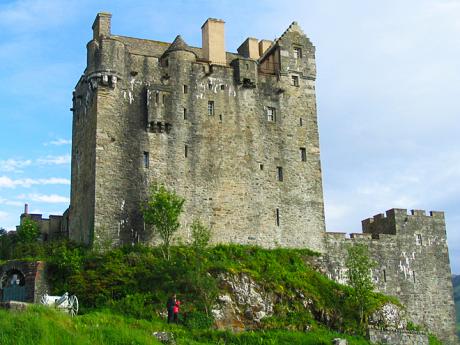 Detail hradu Eilean Donan