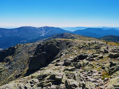 Výhled z Pico Peñalera, nejvyššího vrcholu NP Sierra de Guadarrama