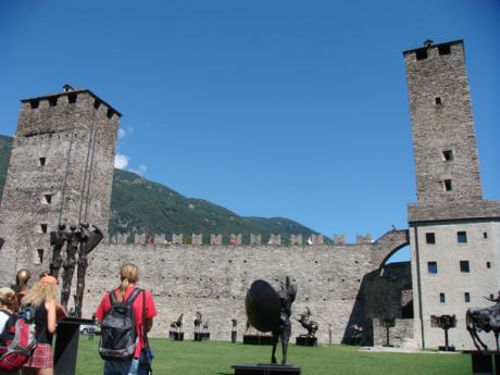 Věže hradu Castelgrande