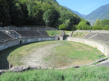 Zachovalé římské divadlo ve švýcarském Martigny